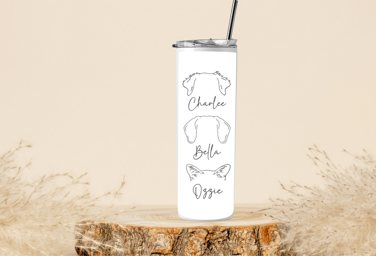 Fur Mama Tumbler - Dog & Cat Mom Gift - Custom Pet Name Mug - Personalized Pet Memorial Cup - Gift for Dog Lover - Pet Owner Travel Tumbler (Copy)