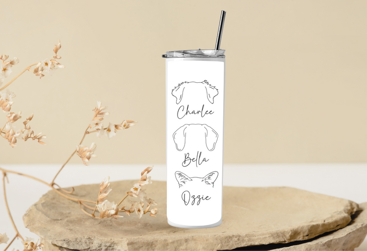 Fur Mama Tumbler - Dog & Cat Mom Gift - Custom Pet Name Mug - Personalized Pet Memorial Cup - Gift for Dog Lover - Pet Owner Travel Tumbler (Copy)