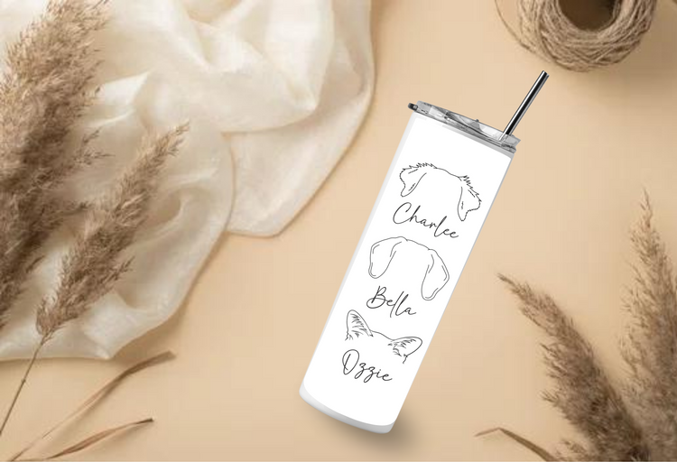 Fur Mama Tumbler - Dog & Cat Mom Gift - Custom Pet Name Mug - Personalized Pet Memorial Cup - Gift for Dog Lover - Pet Owner Travel Tumbler (Copy)