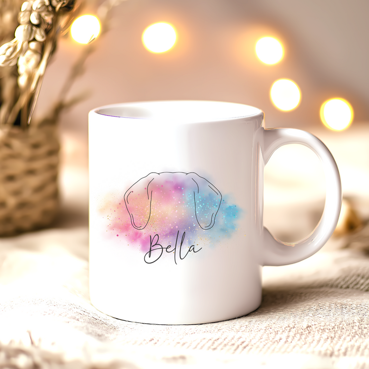 Fur Mama Mug - Dog & Cat Mom Gift - Custom Pet Name Ceramic Mug - Personalized Pet Memorial Cup - Gift for Dog Lover - Pet Owner Mug