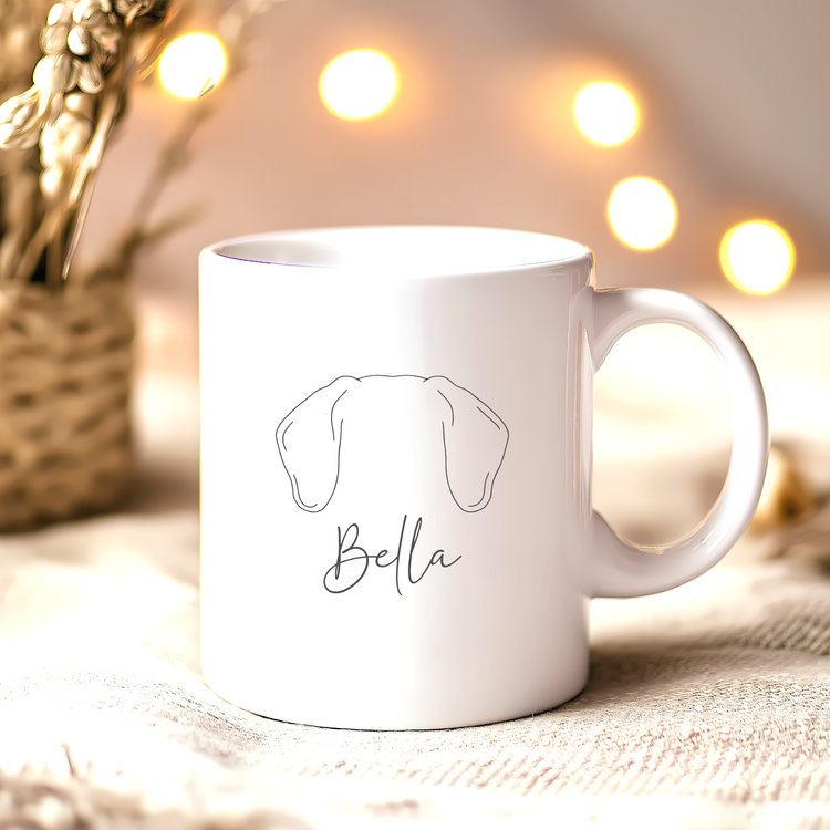 Fur Mama Mug - Dog & Cat Mom Gift - Custom Pet Name Ceramic Mug - Personalized Pet Memorial Cup - Gift for Dog Lover - Pet Owner Mug (Copy)