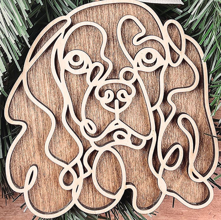 Personalized Cocker Spaniel Christmas Ornament – Custom Holiday Decoration for Dog Lovers