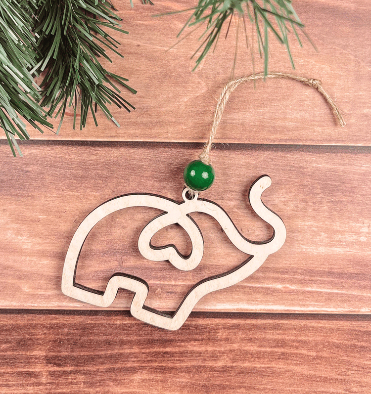 Elephant Christmas Ornament for Sisters and Friends, A Symbol of Sisterhood & Friendship, Gift for Best Friend