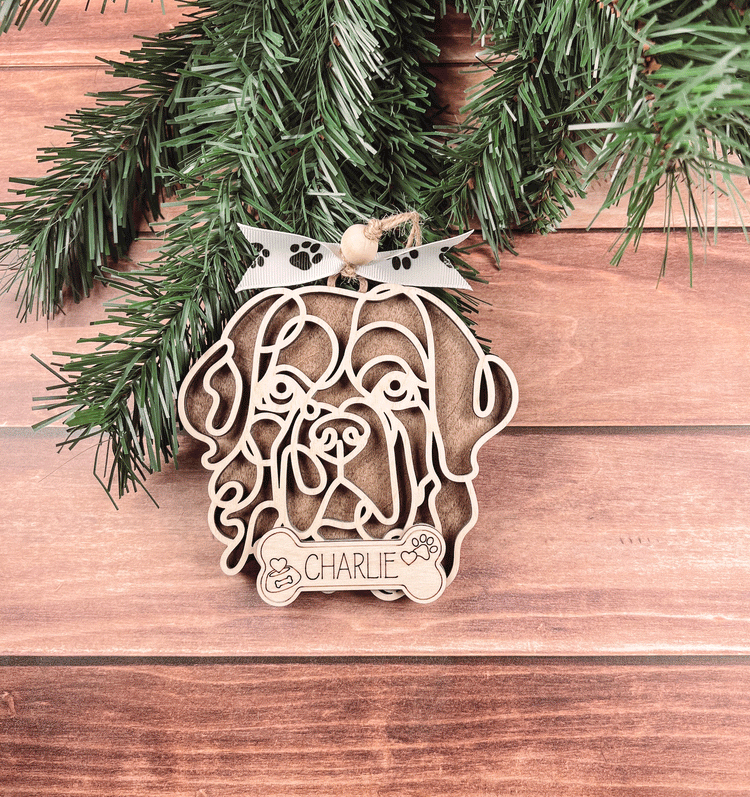 Personalized Newfoundland Christmas Ornament – Custom Holiday Decoration for Dog Lovers