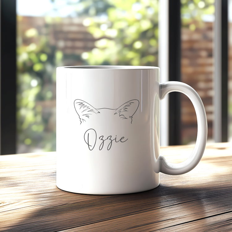 Fur Mama Mug - Dog & Cat Mom Gift - Custom Pet Name Ceramic Mug - Personalized Pet Memorial Cup - Gift for Dog Lover - Pet Owner Mug (Copy)