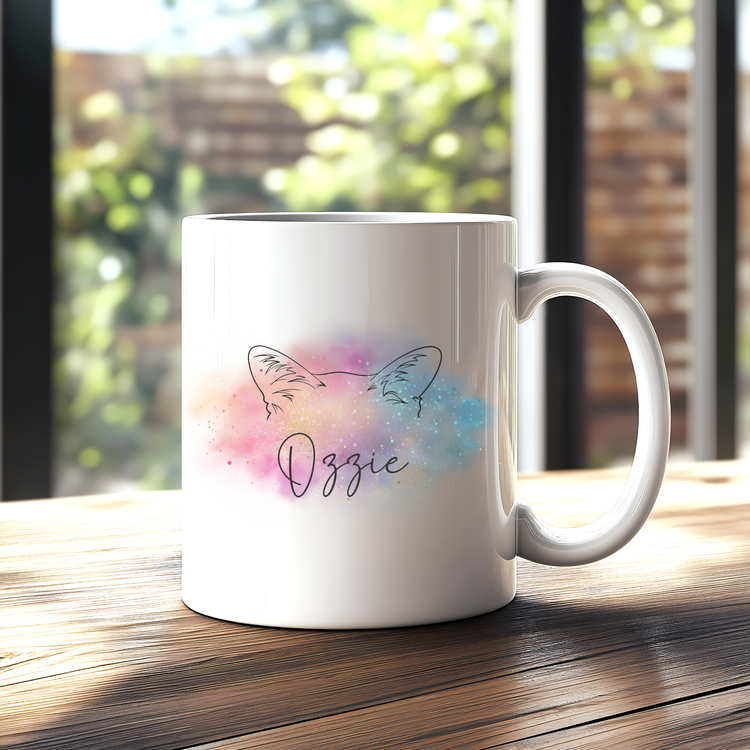 Fur Mama Mug - Dog & Cat Mom Gift - Custom Pet Name Ceramic Mug - Personalized Pet Memorial Cup - Gift for Dog Lover - Pet Owner Mug