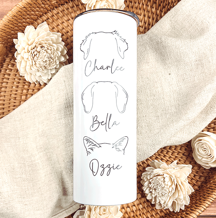Fur Mama Tumbler - Dog & Cat Mom Gift - Custom Pet Name Mug - Personalized Pet Memorial Cup - Gift for Dog Lover - Pet Owner Travel Tumbler (Copy)
