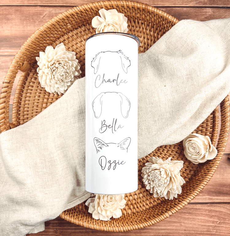 Fur Mama Tumbler - Dog & Cat Mom Gift - Custom Pet Name Mug - Personalized Pet Memorial Cup - Gift for Dog Lover - Pet Owner Travel Tumbler (Copy)