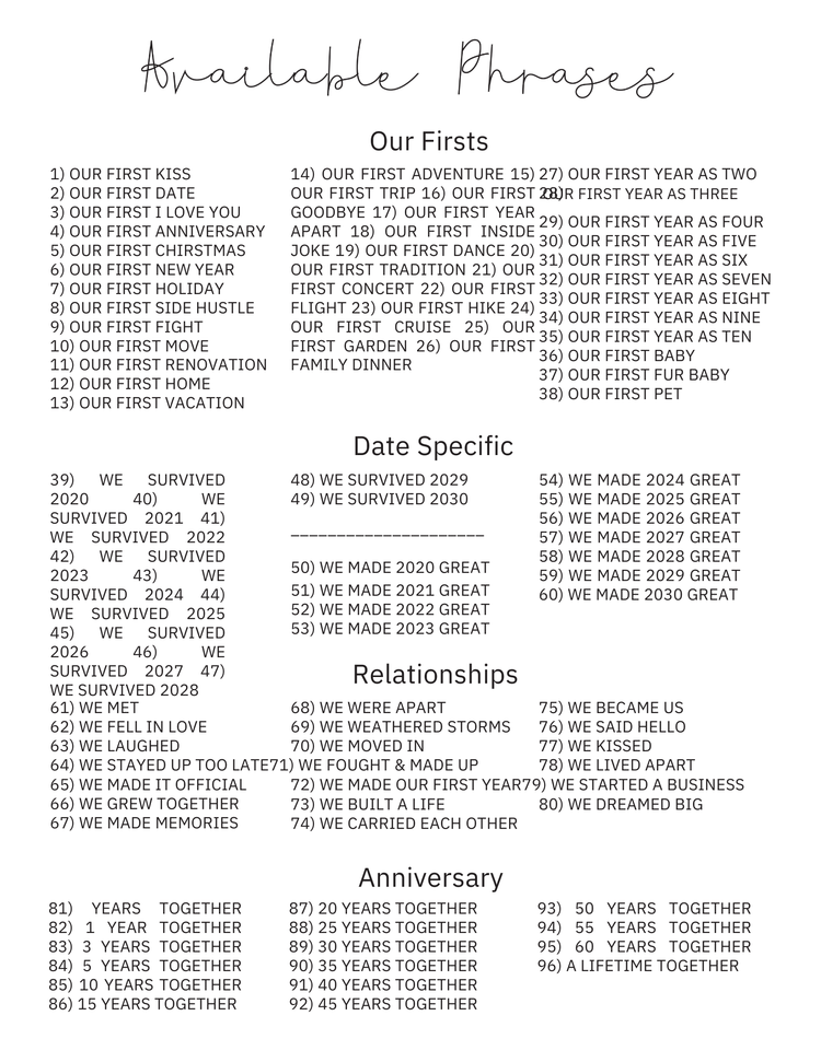 Personalized Love Story Timeline Sign, Custom Couple Milestone Wood Wall Decor