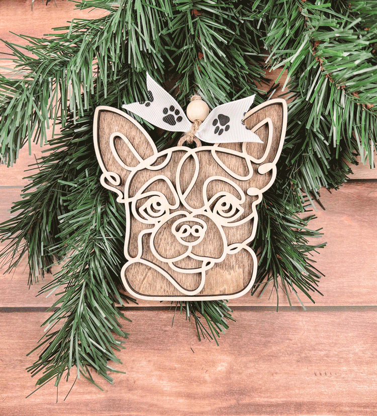 Personalized Chihuahua Christmas Ornament – Custom Holiday Decoration for Dog Lovers