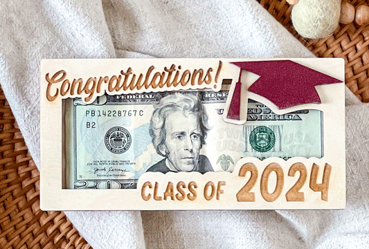 Graduation Money Holder, Custom Name and School Colors, Graduate Keepsake Gift