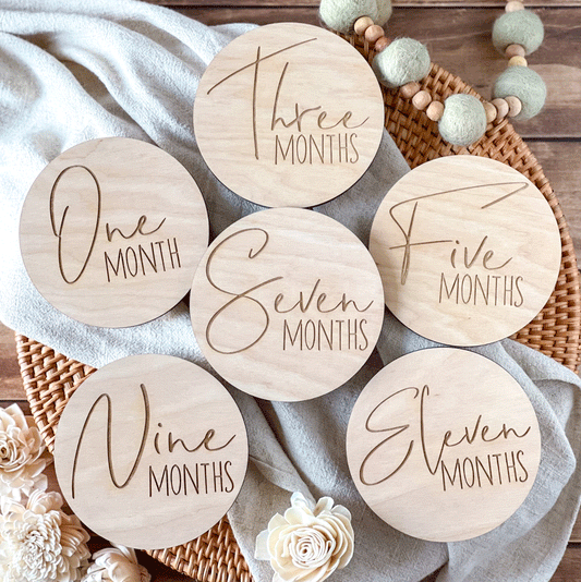 Baby Monthly Milestones, New Mom Gift, Baby Shower Photo Prop