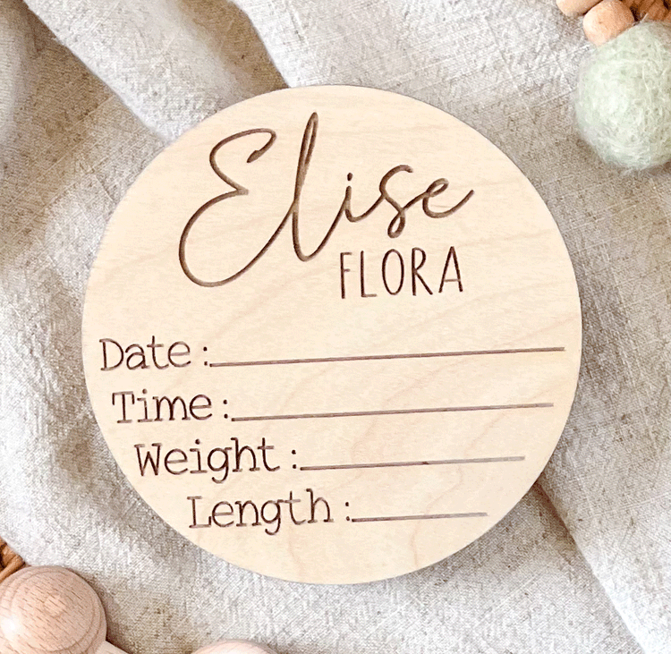 Personalized Birth Announcement Sign for Hospital