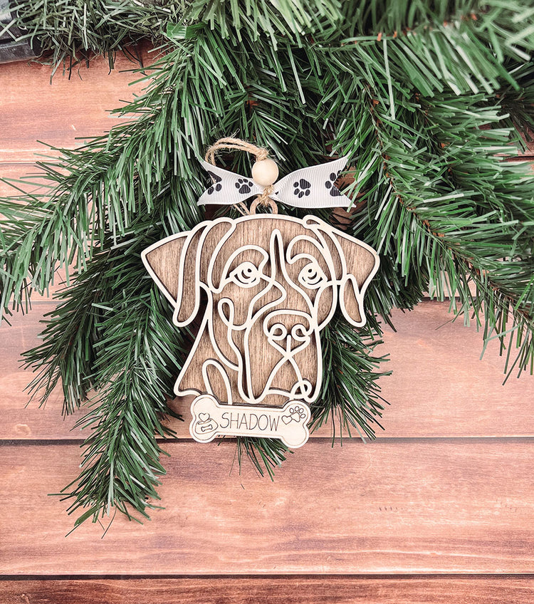 Personalized Great Dane Christmas Ornament – Custom Holiday Decoration for Dog Lovers