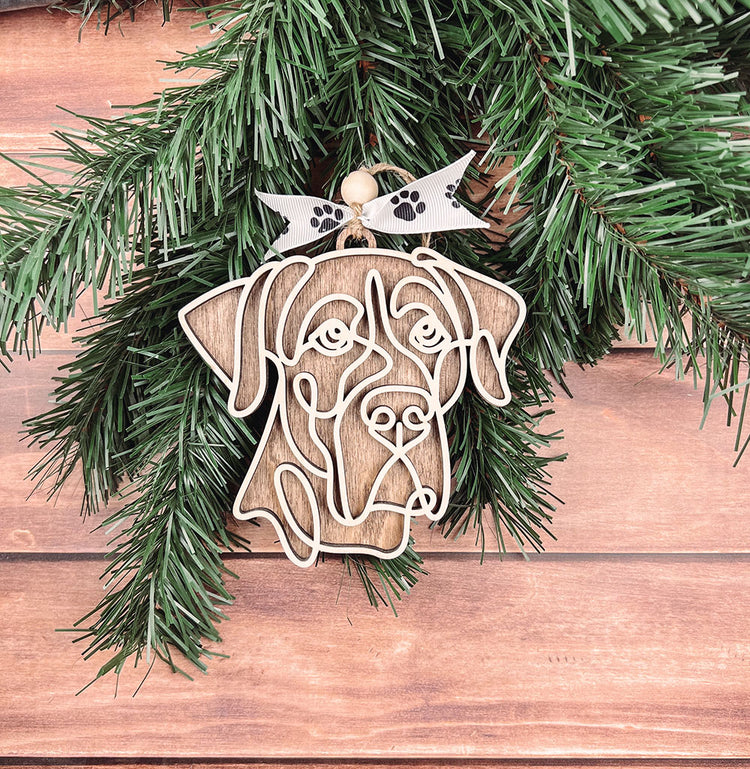 Personalized Great Dane Christmas Ornament – Custom Holiday Decoration for Dog Lovers