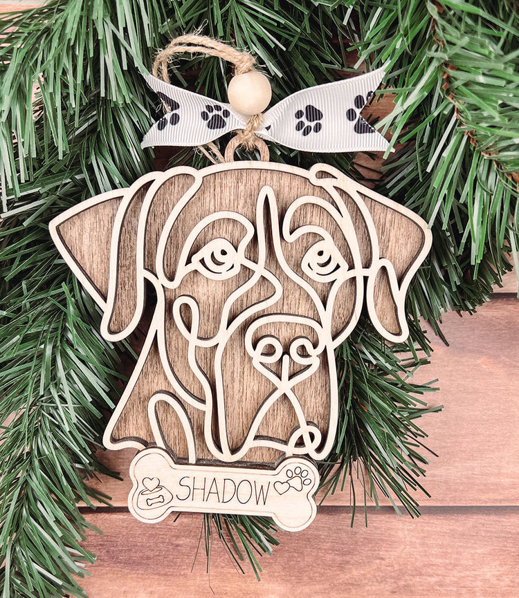 Personalized Great Dane Christmas Ornament – Custom Holiday Decoration for Dog Lovers