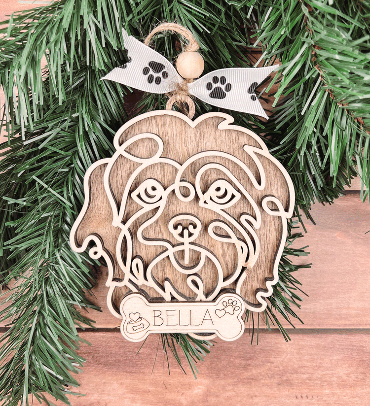 Personalized Havanese Christmas Ornament – Custom Holiday Decoration for Dog Lovers