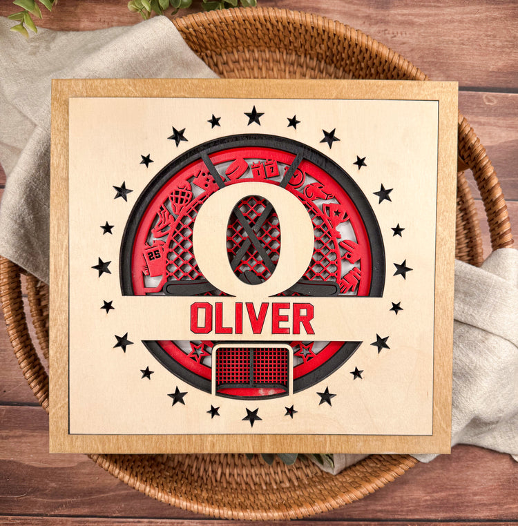 Personalized Hockey Name Sign – Graduation Gift for Hockey Players