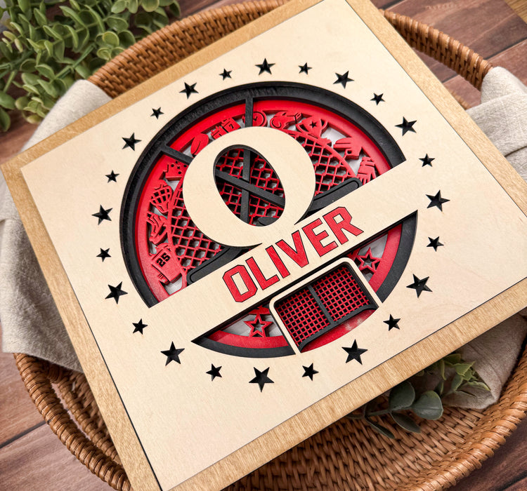 Personalized Hockey Name Sign – Graduation Gift for Hockey Players