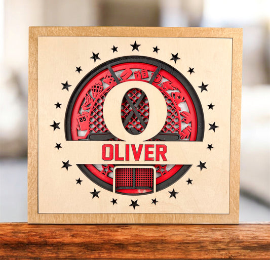 Personalized Hockey Name Sign – Graduation Gift for Hockey Players