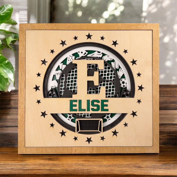 Personalized Soccer Name Sign – Senior Night & Graduation Gift for Soccer Players