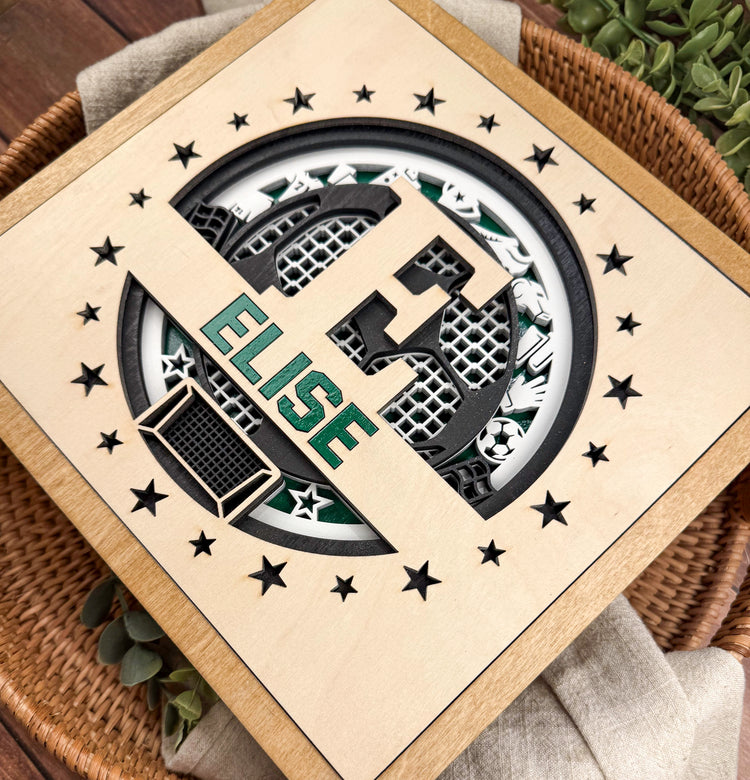 Personalized Soccer Name Sign – Senior Night & Graduation Gift for Soccer Players