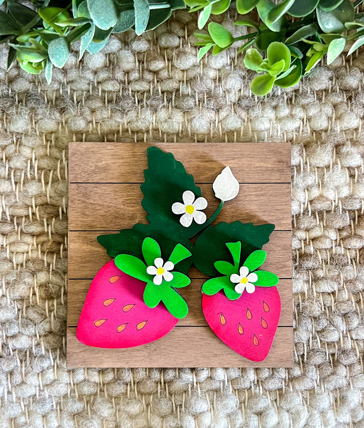 Summer Strawberry Interchangeable Tiles and Ladder