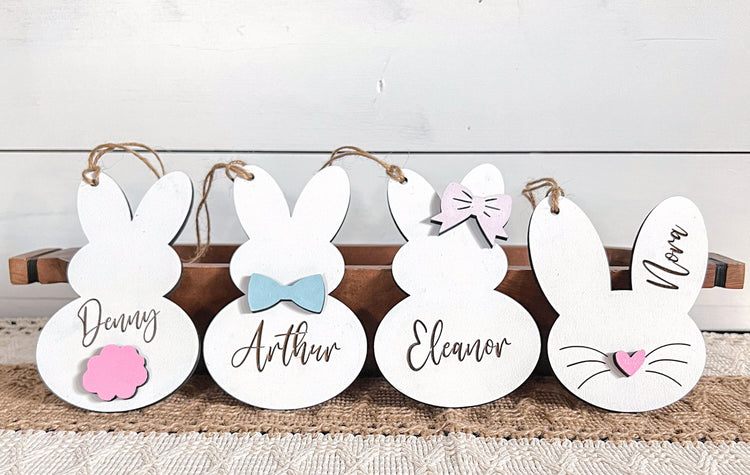 Personalized Easter Bunny Basket Tags