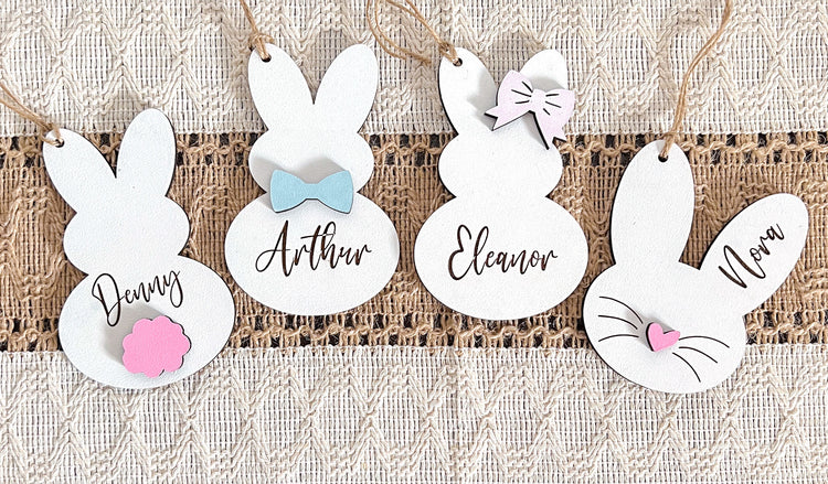 Personalized Easter Bunny Basket Tags