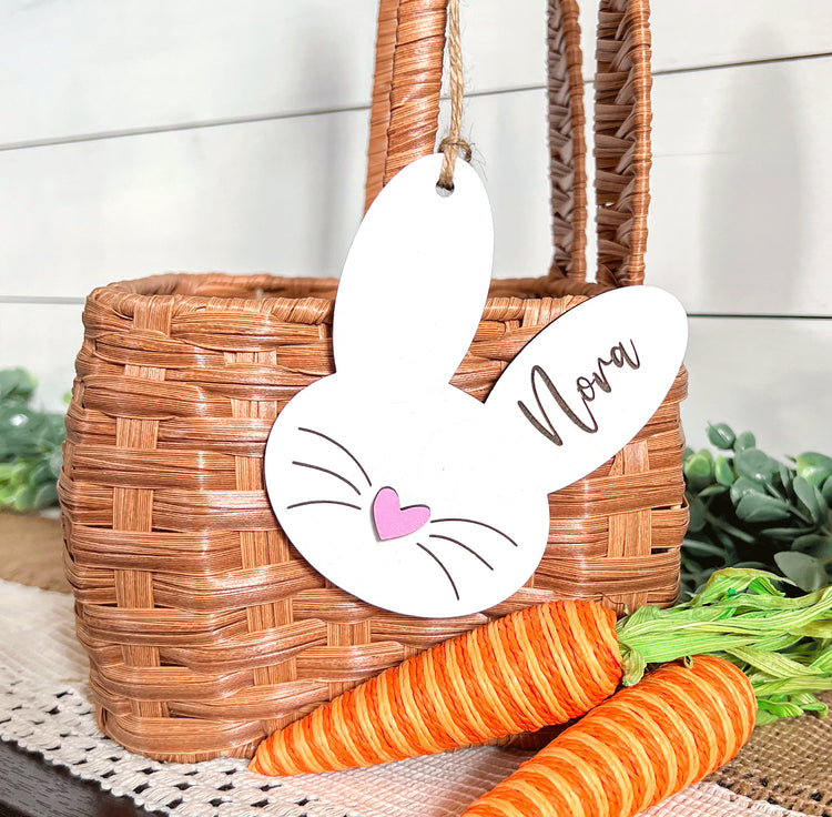 Personalized Easter Bunny Basket Tags