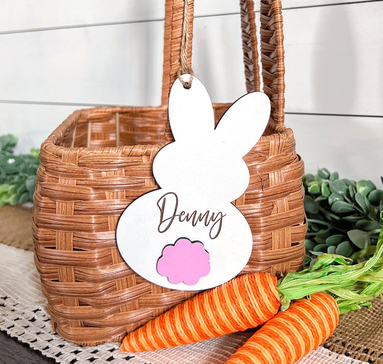 Personalized Easter Bunny Basket Tags